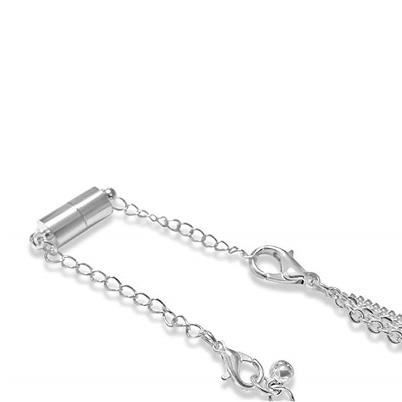 1 móc khóa tròn nam châm cho vòng tay, Vòng cổ