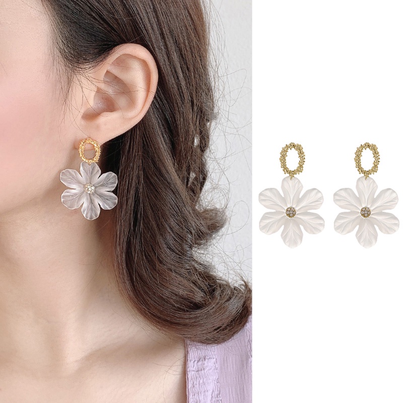 Bông tai hình hoa nhỏ phong cách Hàn Quốc cho nữ