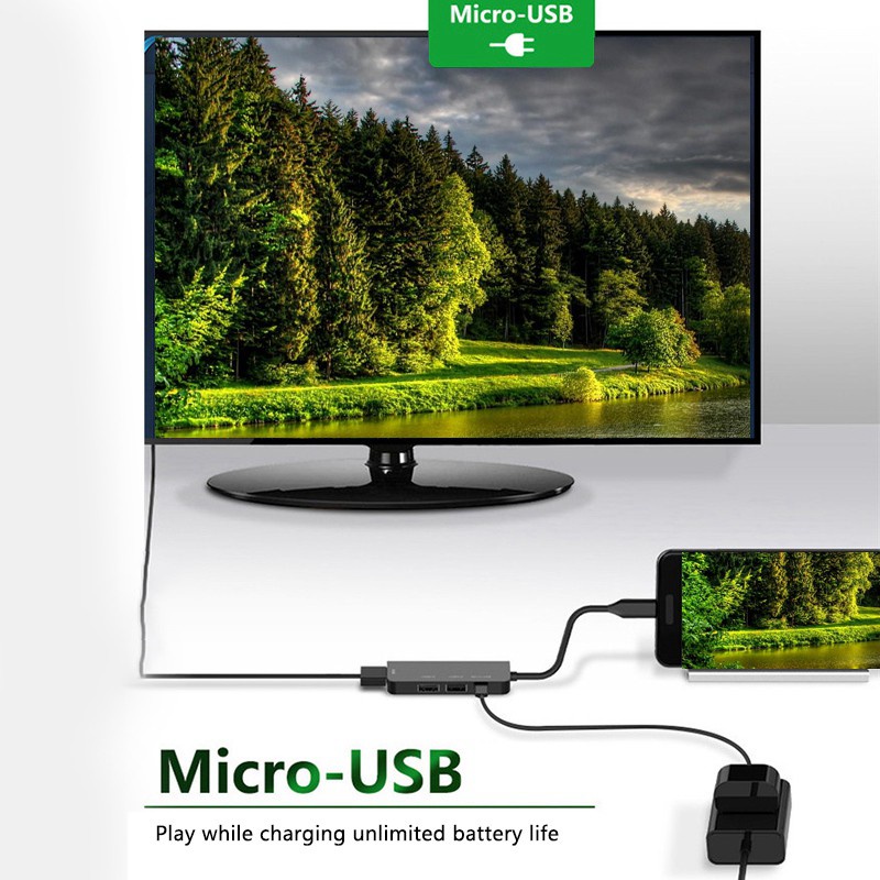 Đế Sạc Loại C Usb 3.0 + Usb2.0 + Micro-Usb + Hdmi-Compatible