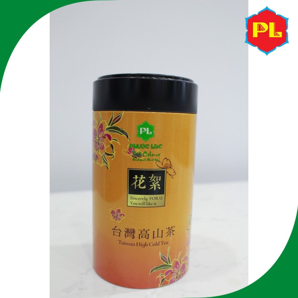 Trà ô long (oolong) 100g Kim Tuyên Phước Lạc lon thiếc - Trà biếu cao cấp