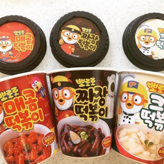 SẴN RẺ BÁNH GẠO TOKBOKKI PORORO 4 VỊ