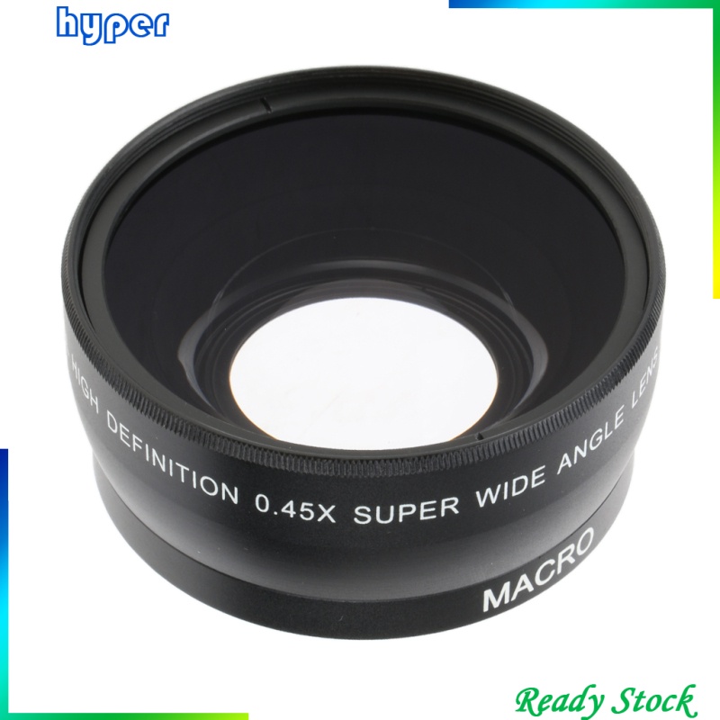 55mm 0.45x Wide Angle Lens with Macro for Canon   Sony Digital Cameras