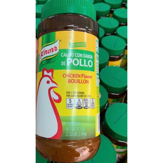 BỘT NÊM KNORR MỸ 1.14KG VỊ GÀ, KHÔNG HÓA CHẤT