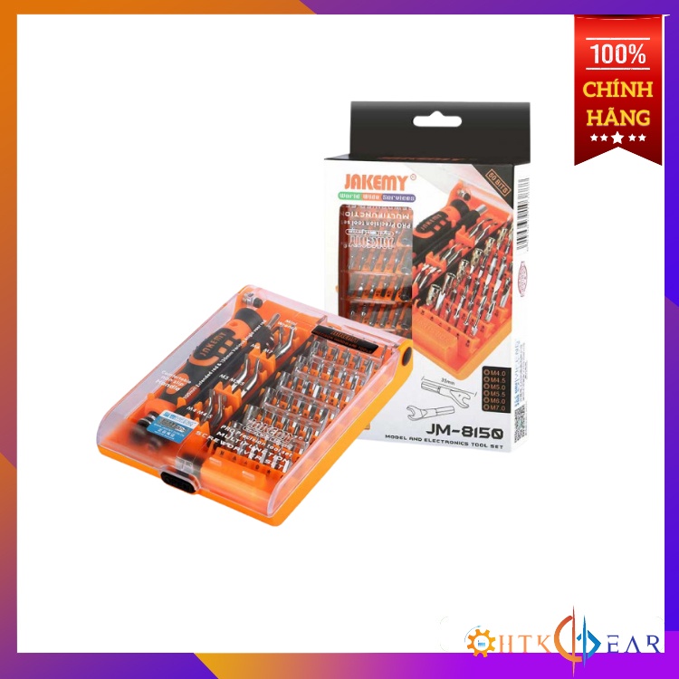 Bộ tua vít - tuốc nơ vít - Dụng cụ sửa chữa đa năng JAKEMY JM-8150 (52 in 1)