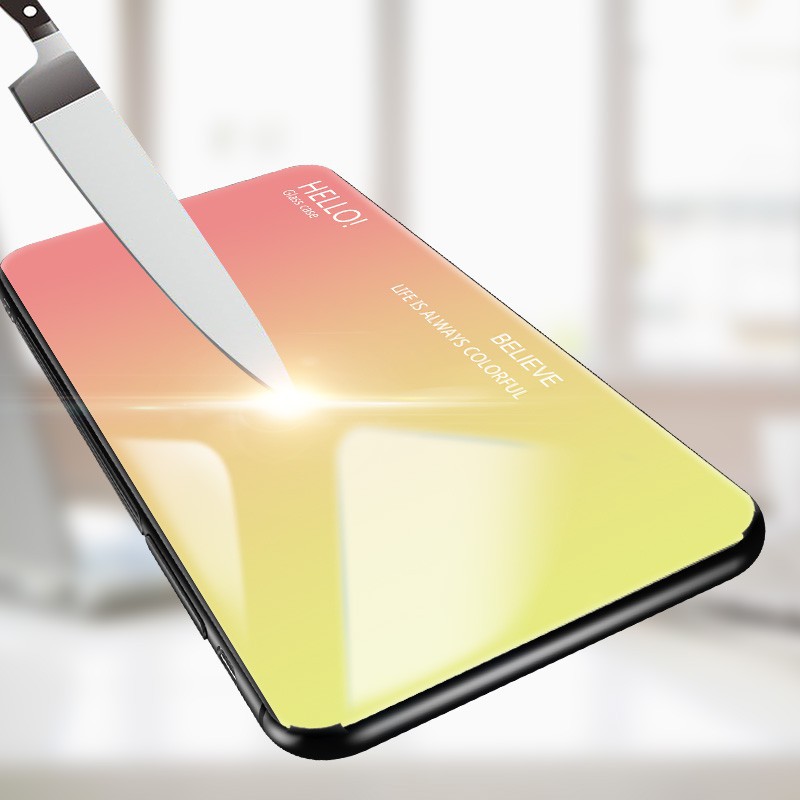 Ốp điện thoại kính cường lực màu sắc gradient độc đáo chất lượng cao cho LG G7