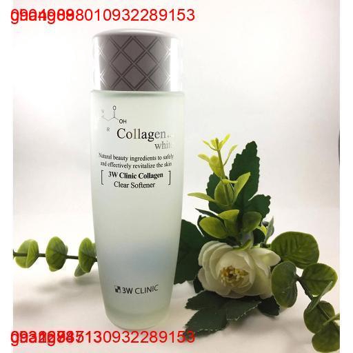 Nước hoa hồng dưỡng trắng, tái tạo da 3W Clinic Collagen White Clear Softener 150ml (Trắng)