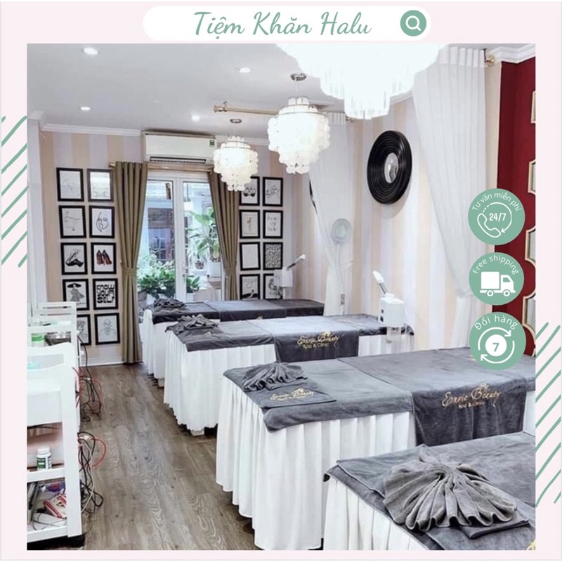 Khăn trải giường spa ⚡️𝗥Ẻ 𝗩𝗢̂ ĐỊ𝗖𝗛⚡chất liệu microfiber loại 1 (90x190) dùng trong thẩm mỹ viện, salon. | BigBuy360 - bigbuy360.vn