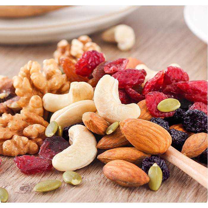 Hạt dinh dưỡng mix trái cây sấy giảm cân 500g - 12 loại hạt ăn vặt