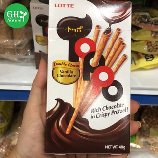 Lốc 10 hộp bánh que Toppo Socola Hương Vani 40g siêu ngon