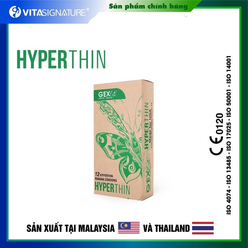 Bao Cao Su Siêu Mỏng BCS G'EXlife Hyperthin Hương Chuối