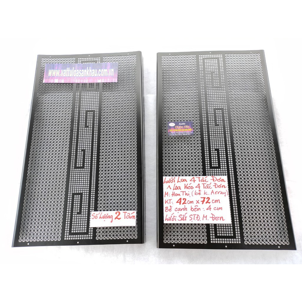 Lưới loa 4 tấc 42cm x 72cm 2 tấm Audio Châu Gia
