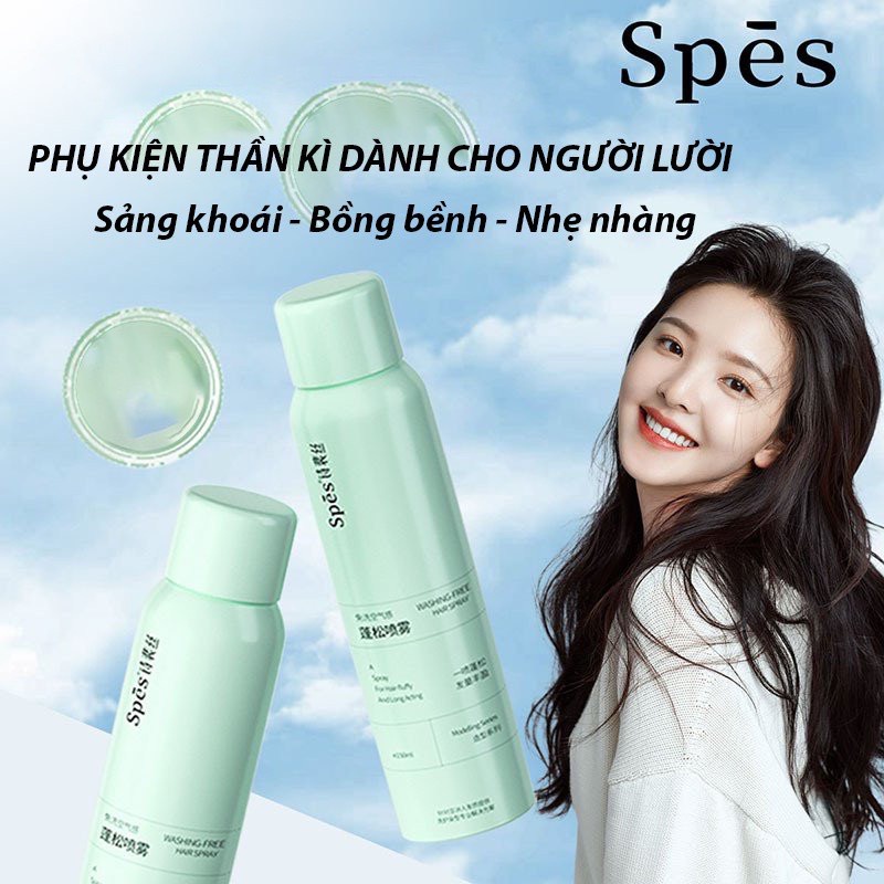Xịt Gội đầu khô nội địa trung, Bồng bềnh Suốt 8 Tiếng, Không Dầu Bết Dính, Không Cặn Trắng