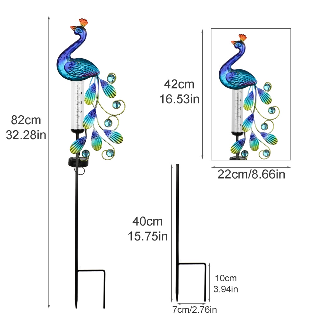 Đèn Trang Trí Sân Vườn Hình Chim Công