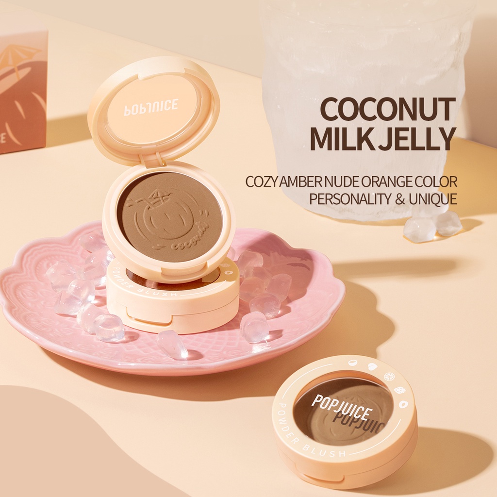 Phấn Má Hồng POPJUICE Dạng Nén Mềm Mịn Sắc Tố Cao Popfeel