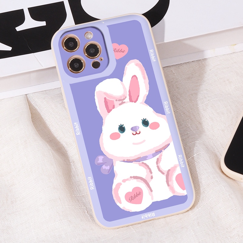 ỐP IPHONE Iphone 8 plus ốp lưng IPHONE TPU CẠNH VUÔNG GẤU THỎ CUTE 7plus/ 8plus/X/xs/xsmax/11/11 promax/12/12pro/MAX