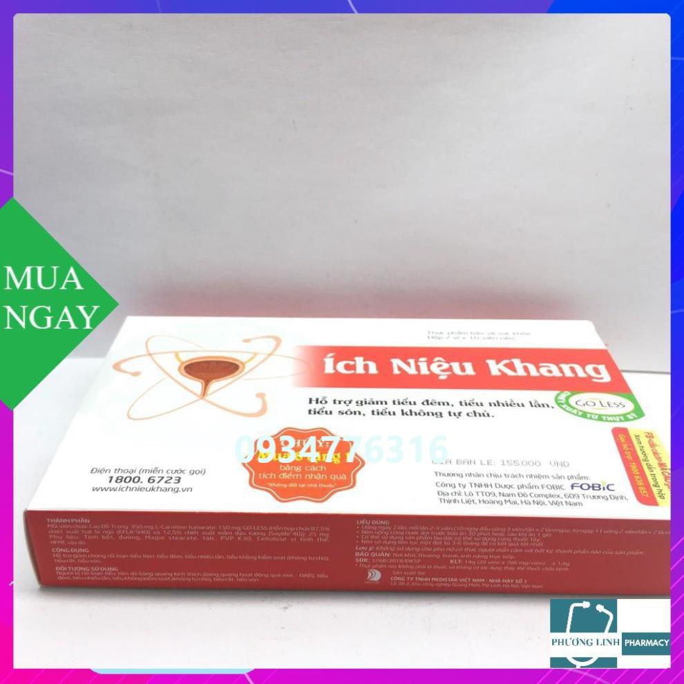ÍCH NIỆU KHANG hộp 2 vỉ 10 viên nén