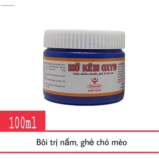 Mỡ bôi vết thương, ghẻ ngứa, viêm nhiễm ngoài da cho chó mèo - Mỡ kẽm Oxyd Hanvet