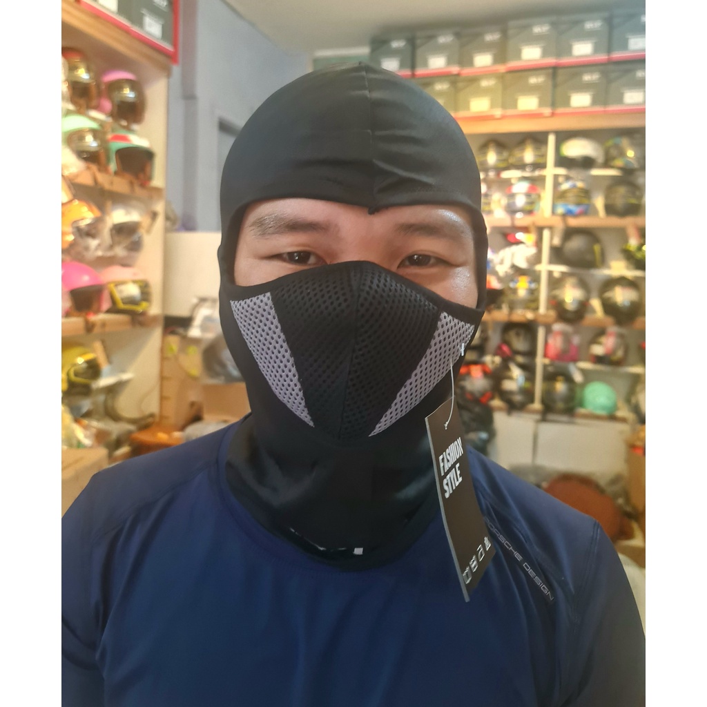 Khăn ninja lưới SWAT X2 trắng,khăn ninja thun lạnh,khăn ninja SWAT