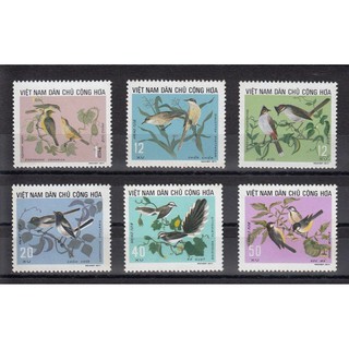 Tem sưu tập MS 278 Tem Việt Nam 1973 Chim có ích ( 6 tem )