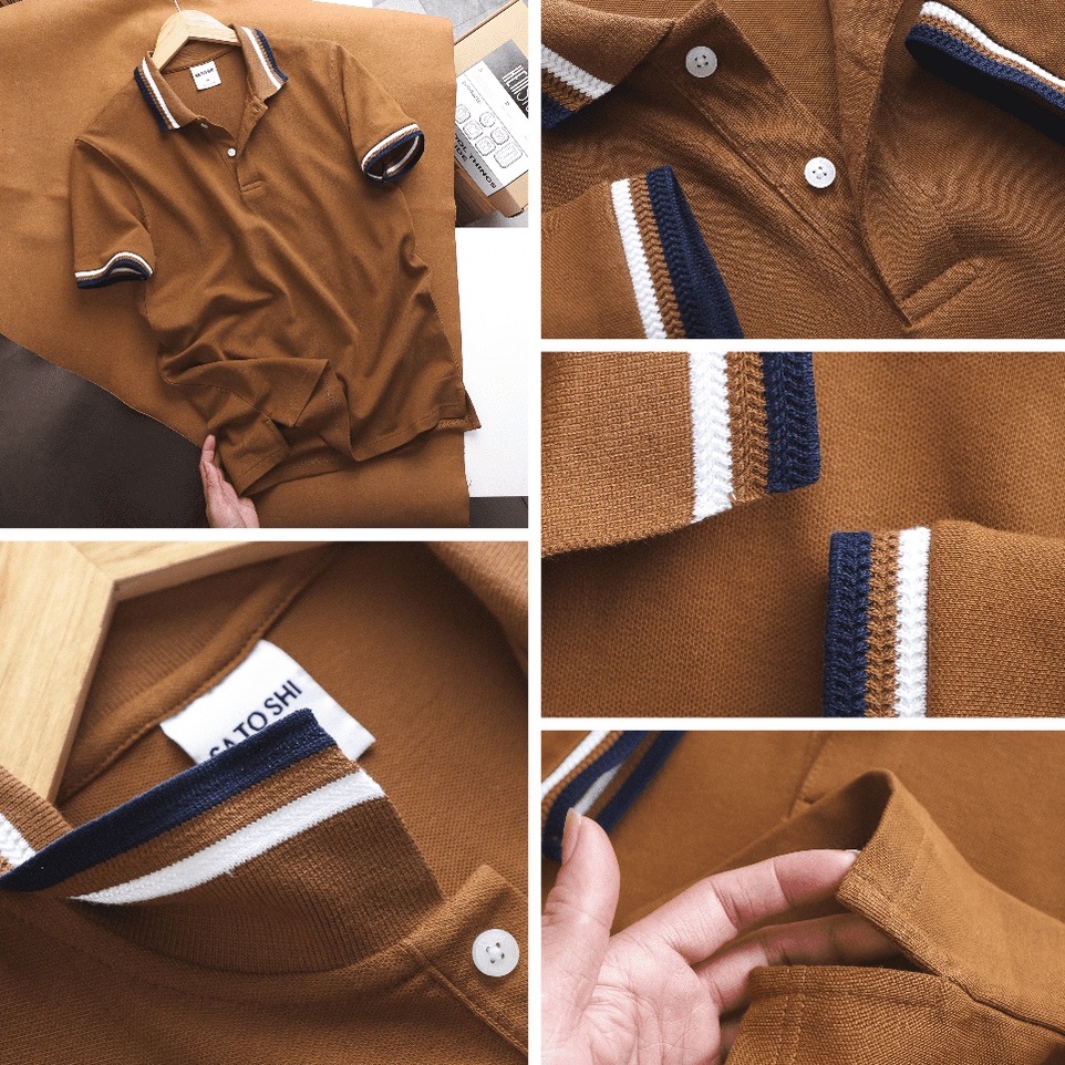 [Mã LTP50 giảm 50000 đơn 150000] Polo STS Diamond viền cổ sọc 3 màu chất Pique dáng ôm SAPL59 | HẺM STORE | | BigBuy360 - bigbuy360.vn