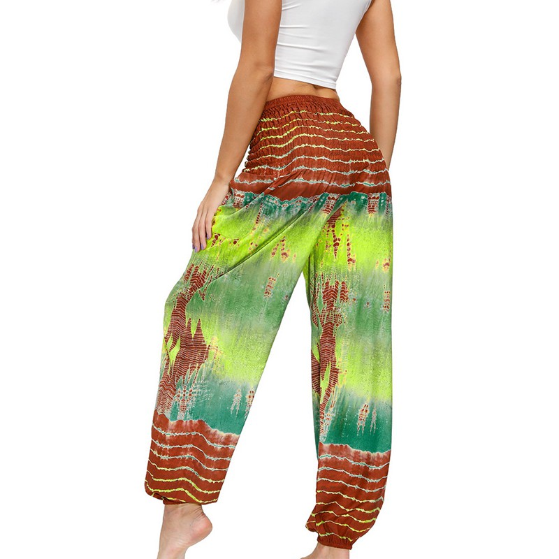 Quần Dài Ống Rộng In Họa Tiết Phong Cách Bohemian Dành Cho Nữ | BigBuy360 - bigbuy360.vn