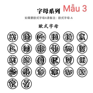 [Wax seal] Đầu con dấu sáp theo tên.