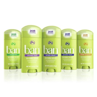 Lăn khử mùi Ban Invisible Solid 73g