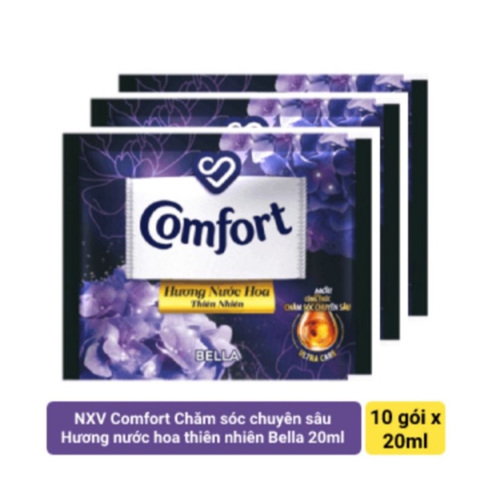 Nước xả vải comfort dây 10 gói x 20ml