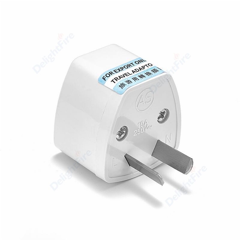 1 cái universal au uk us eu plug adapter us to eu converter black / white australian euro travel adapter ổ cắm điện