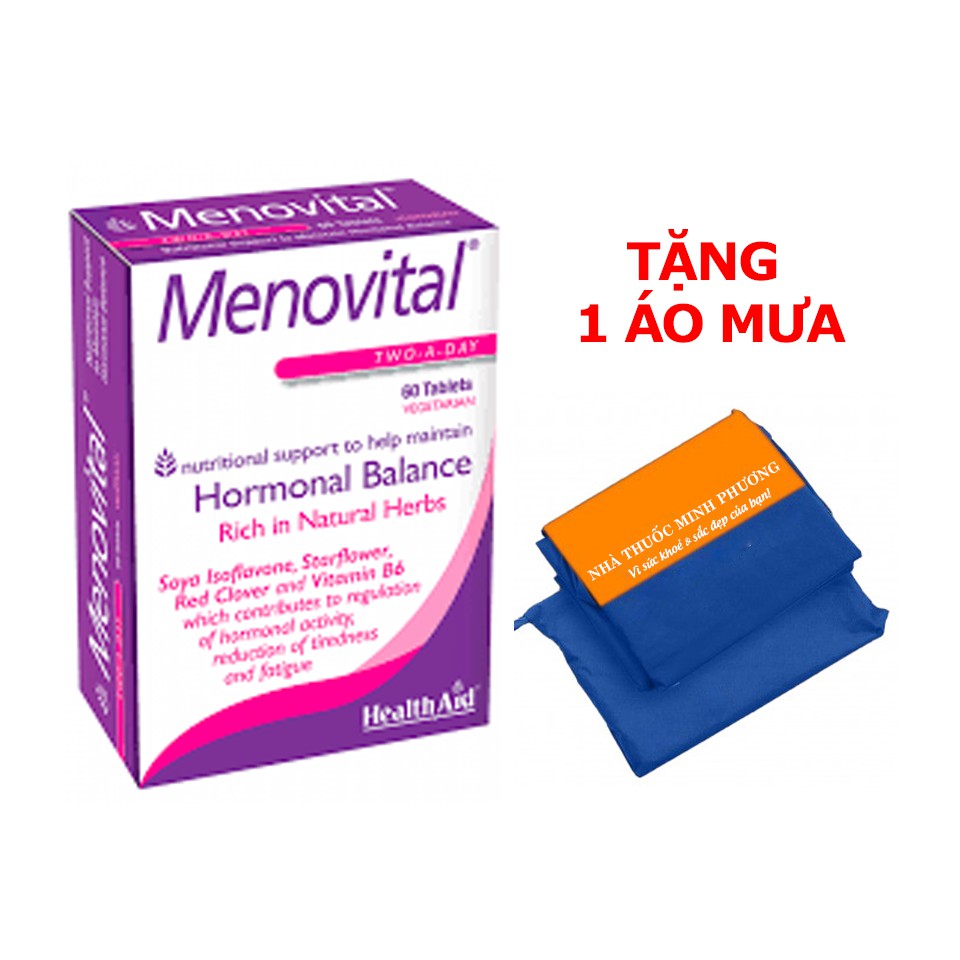 ✅  Viên uống cân bằng hormon, tăng cường sinh lý nữ Menovital 60 viên