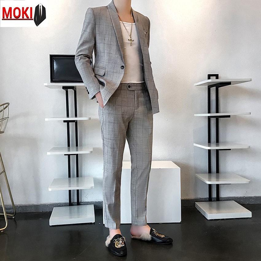Quần âu nam MOKI kẻ sọc chất vải cotton cao cấp , chuẩn thiết kế hàn quốc, cực tôn dáng, lịch sự và trẻ trung | BigBuy360 - bigbuy360.vn