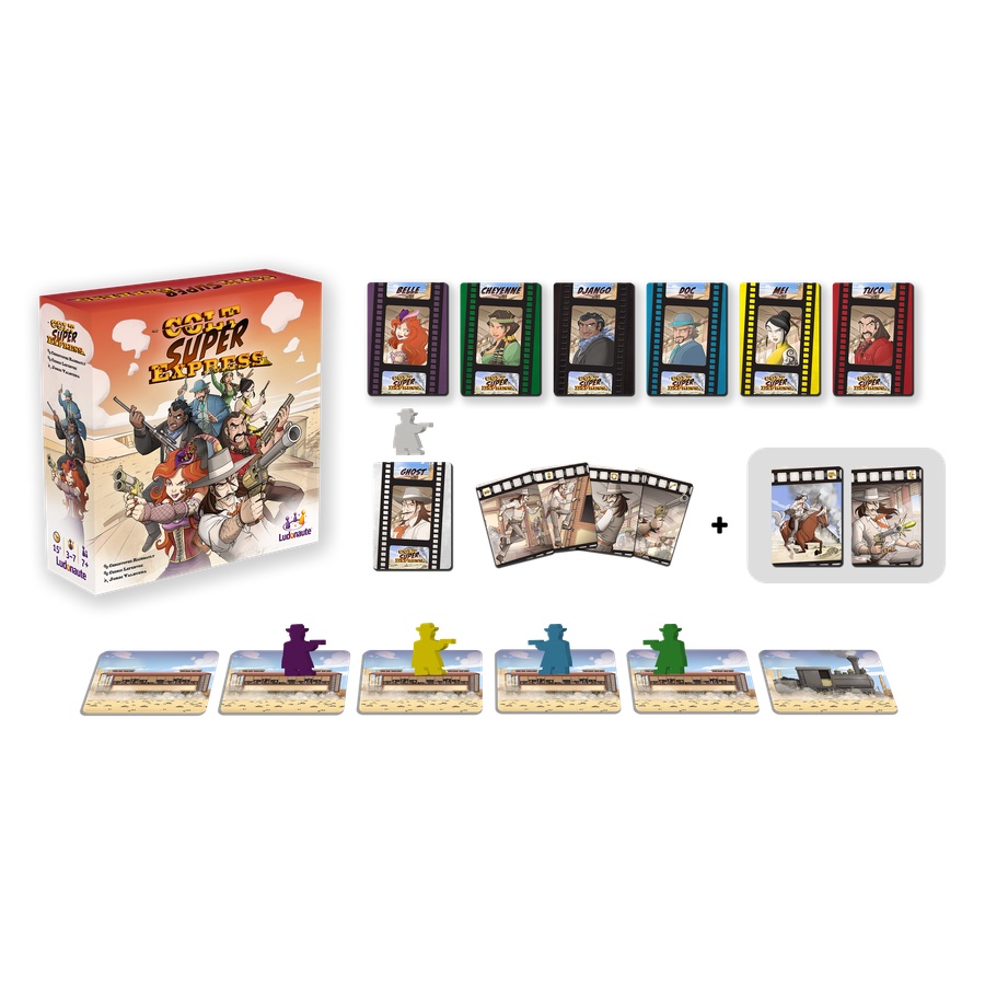 Trò chơi board game đấu súng kiểu cao bồi Colt Super Express chính hãng