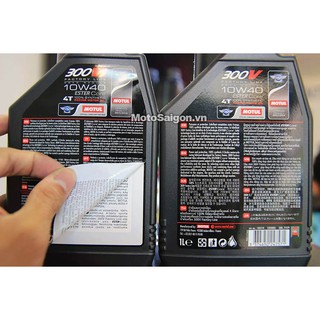Dầu nhớt Motul 300V 10w40 nhập Pháp tem 3 lớp (1 Lít)