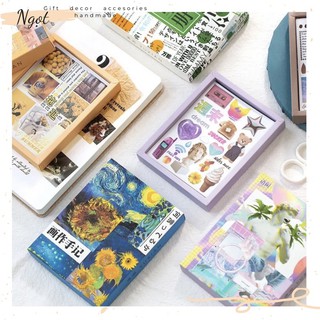 [SẴN] Hộp 50 tờ (~500 hình) Sticker Trang Trí Sổ Tay