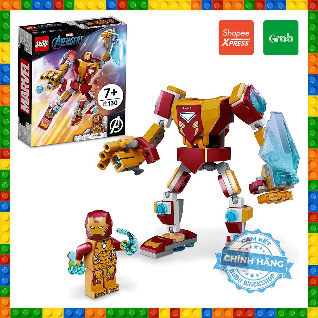 Lego Super Heroes 76203 - Iron Man Mech Armor - Bộ xếp hình Lego Người máy Iron Man