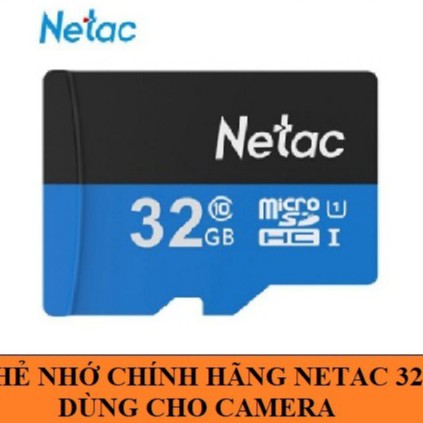 Thẻ nhớ Netac 32G U1 Micro SDHC dùng cho camera Yoosee