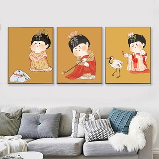 Tranh Sơn Dầu Trang Trí Hình Cô Gái Tóc Xoăn (Tự Sơn) Xzzhsn01