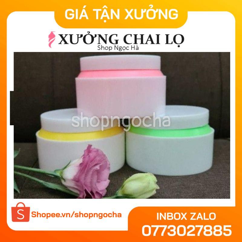 Hủ Đựng Kem ❤ GIÁ RẺ NHẤT ❤ Hũ đựng kem body 150g xéo chiết mỹ phẩm , phụ kiện du lịch