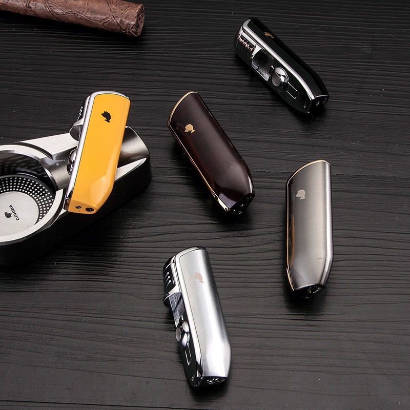 {HOT} Hộp Quẹt Bật Lửa Khò Gas 3 Tia Cohiba COB-528 #7