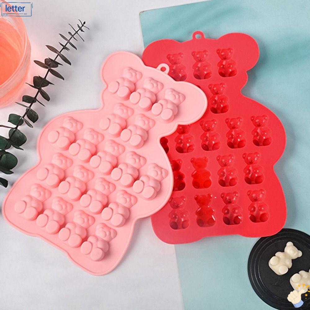 Khuôn Silicone Làm Bánh Hình Gấu Gummy Đáng Yêu