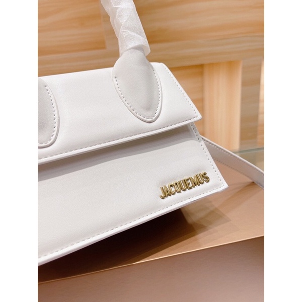 Túi xách JACQUEMUS sz 18 mẫu new 2021 chất da thật sẵn đen và cam