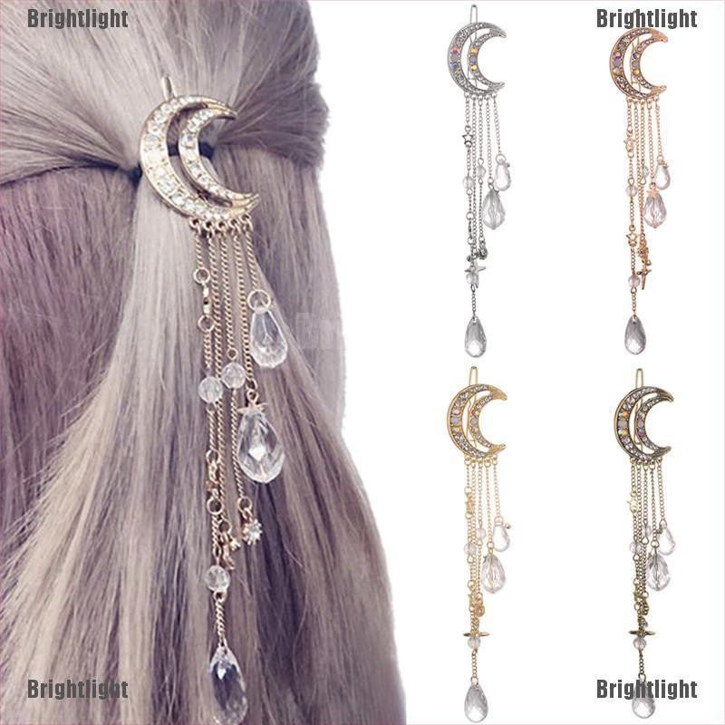 Kẹp Tóc Hình Mặt Trăng Thời Trang Thanh Lịch Cho Nữ