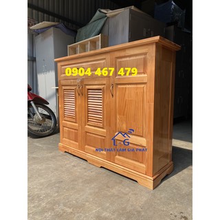 Tủ đựng giầy gỗ thông cao cấp - ngang 1m2