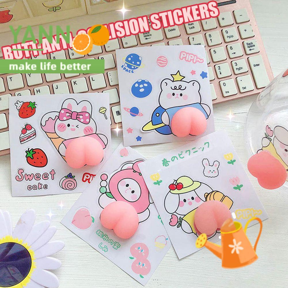 Miếng Dán Trang Trí Cửa Xe Hơi Hình Hoạt Hình 3d Bằng Silicon Chống Va Chạm Chống Trầy Xước | BigBuy360 - bigbuy360.vn