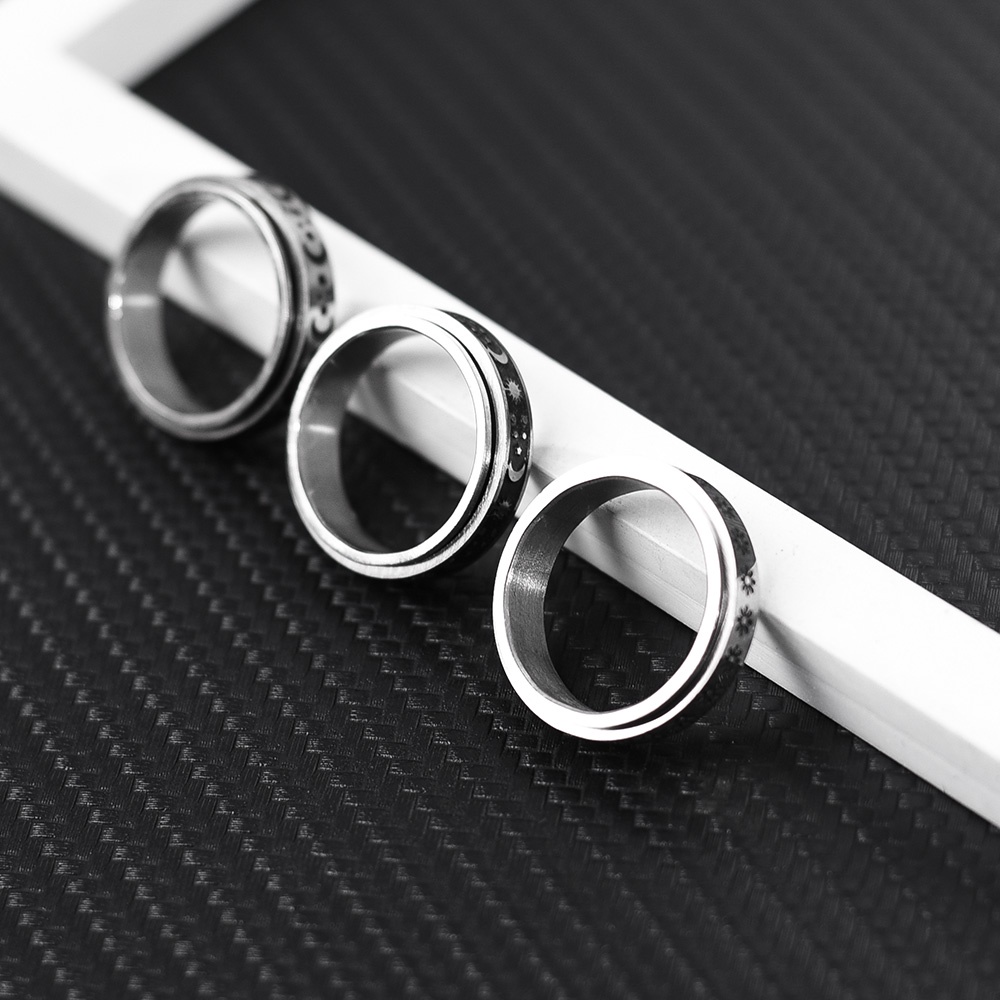 Nhẫn Thời Trang Nam Nữ Chất Liệu Thép Không Gỉ Độc Đáo