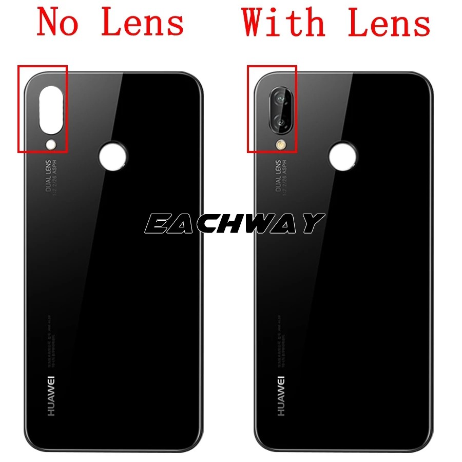 Nắp Lưng Điện Thoại Bằng Kính Thay Thế Chuyên Dụng Cho Huawei P20 Lite Nova 3e