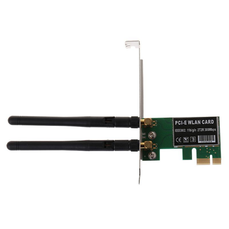 Thẻ Mạng Không Dây Pci-E 300mbps Có Ăng Ten Cho Máy Tính