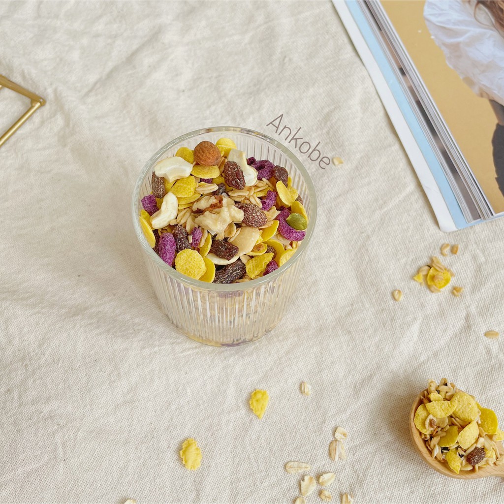 Túi/Hộp ngũ cốc Optimcom tại Ankobe, ít đường, dùng ăn sáng, hỗ trợ giảm cân | BigBuy360 - bigbuy360.vn