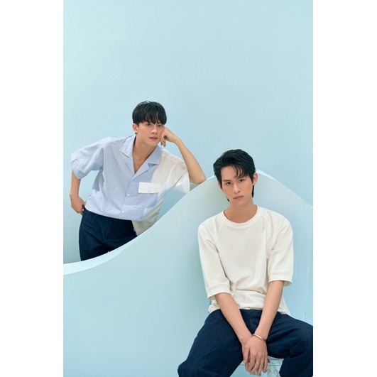 Sơ mi 3/4 kẻ xanh