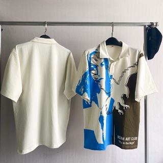 [sẵn]Áo thun polo form rộng in chữ Noah (ảnh thật tại shop) Tanazi Closet